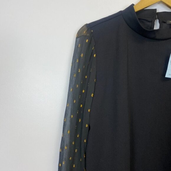 NWT Ann Taylor Sheer Sleeve Blouse - Picture 8 of 14